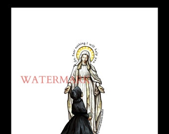 Our Lady of Champion, Virgin Mary, Blessed Mother, Catholic Art Print