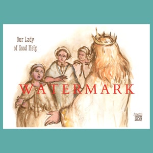 DOWNLOAD Our Lady of Good Help, Our Lady of Champion, Catholic art, Virgin Mary Print
