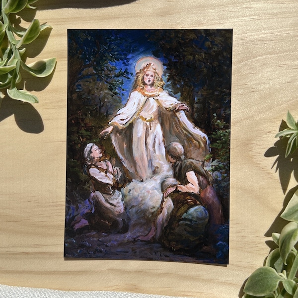 Our lady of Good Help, Our Lady of Champion, Marian Apparition, Catholic art PRINT