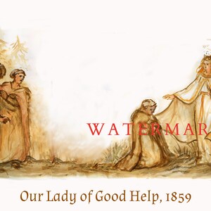 Our Lady of Good Help, Our Lady of Champion, Marian Apparition, Catholic Art, Virgin Mary print image 3