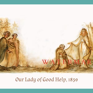 Poster, Our Lady of Good Help, Our Lady of Champion, Catholic, Virgin Mary