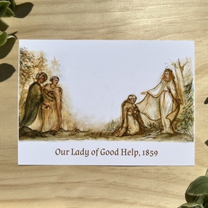 Our Lady of Good Help, Our Lady of Champion, Marian Apparition, Catholic Art, Virgin Mary print image 1