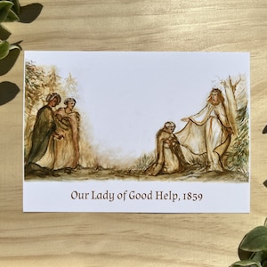 Our Lady of Good Help, Our Lady of Champion, Marian Apparition, Catholic Art, Virgin Mary print image 1