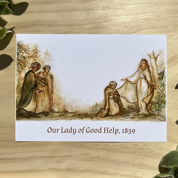 Our Lady of Good Help, Our Lady of Champion, Marian Apparition, Catholic Art, Virgin Mary print