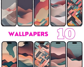10 Hintergrundbilder für jedes Mobiltelefon, IOS oder Android. Minimalistisch, Boho, iPhone-Hintergrundbilder. Bildschirm und Hintergrundbild sperren