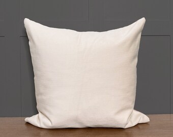 Throw Pillow | Cream Velvet Pillow | Winter Pillow | Velvet Linen Pillow | Handmade Pillow Cover | Designer Pillow Cover | BIANCA