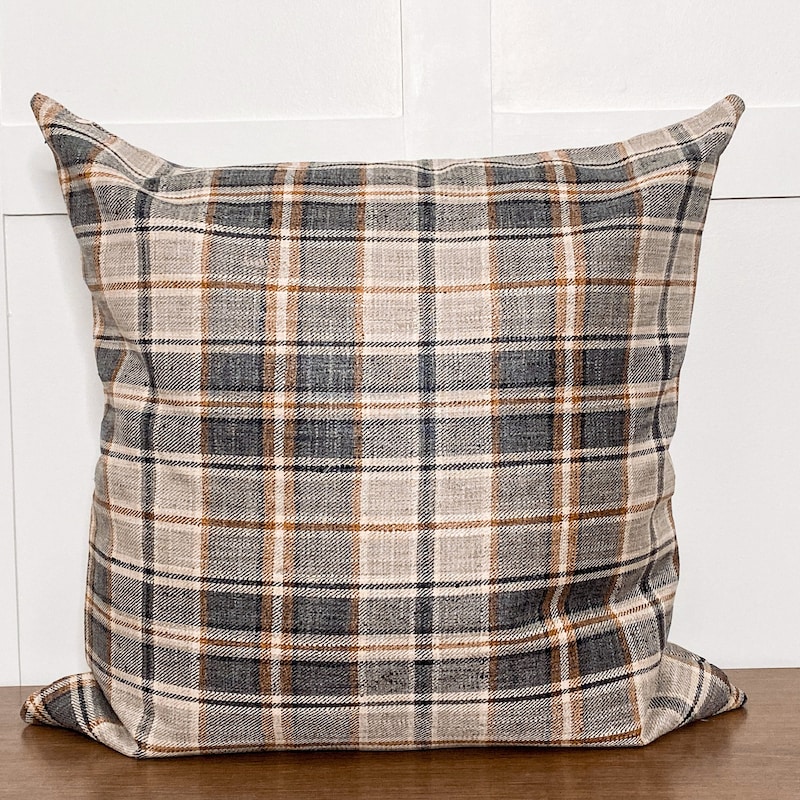 Plaid Throw Pillows - Etsy