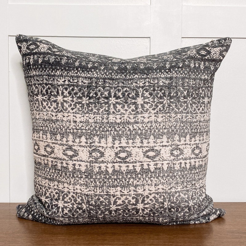 Fair Isle Jacquard Knit Throw Pillow main image 1