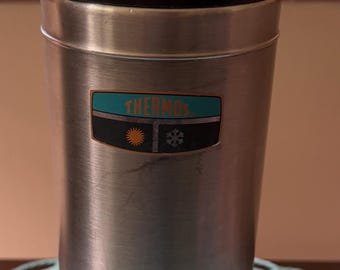 Vintage Stainless Steel Vacuum 1 Quart Thermos With Original Box