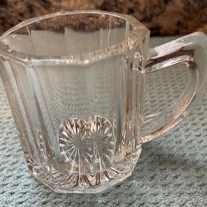 Vintage  Small 10 Paneled Glass Creamers - 4 Available