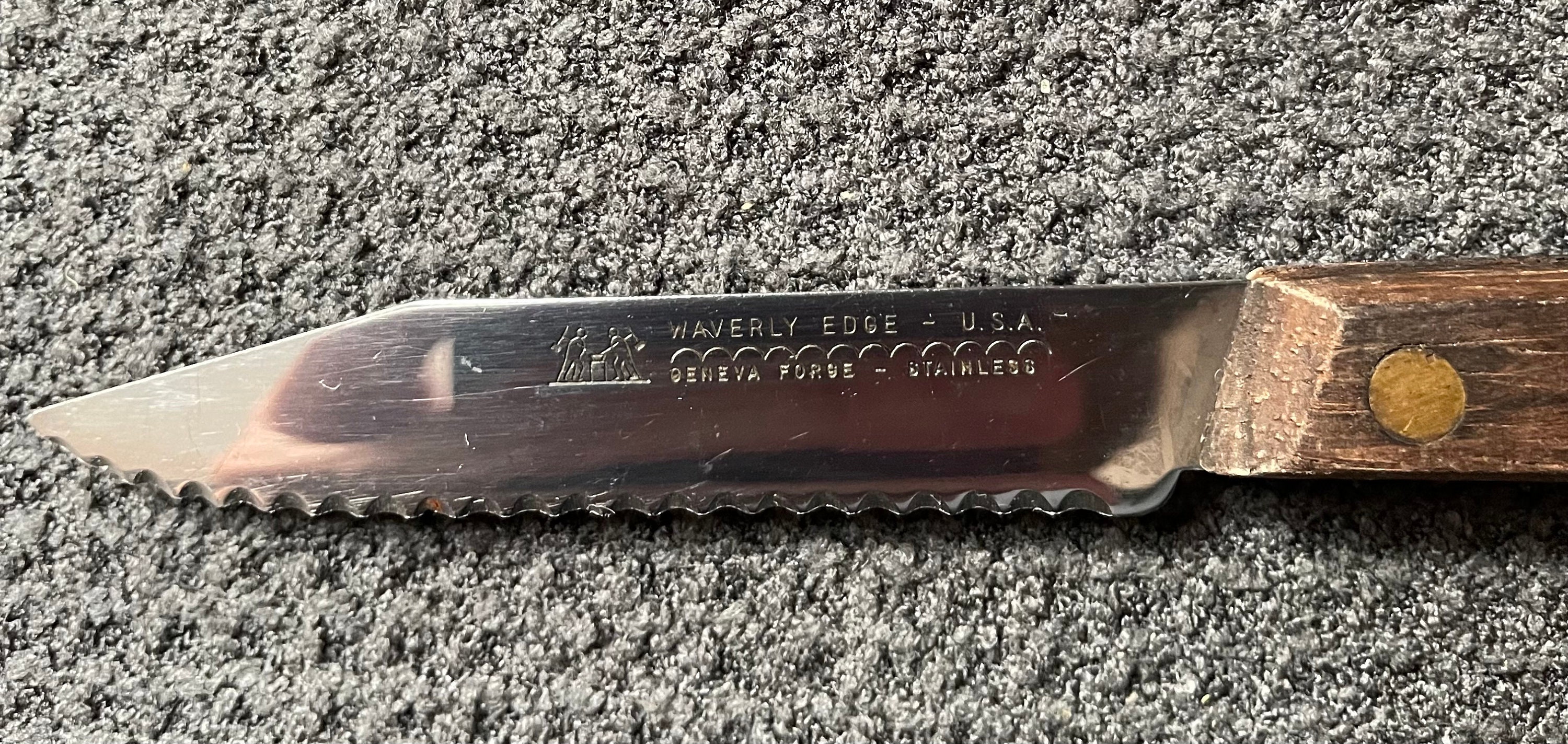 Waverly Edge Geneva Forge Serrated Knife - Etsy