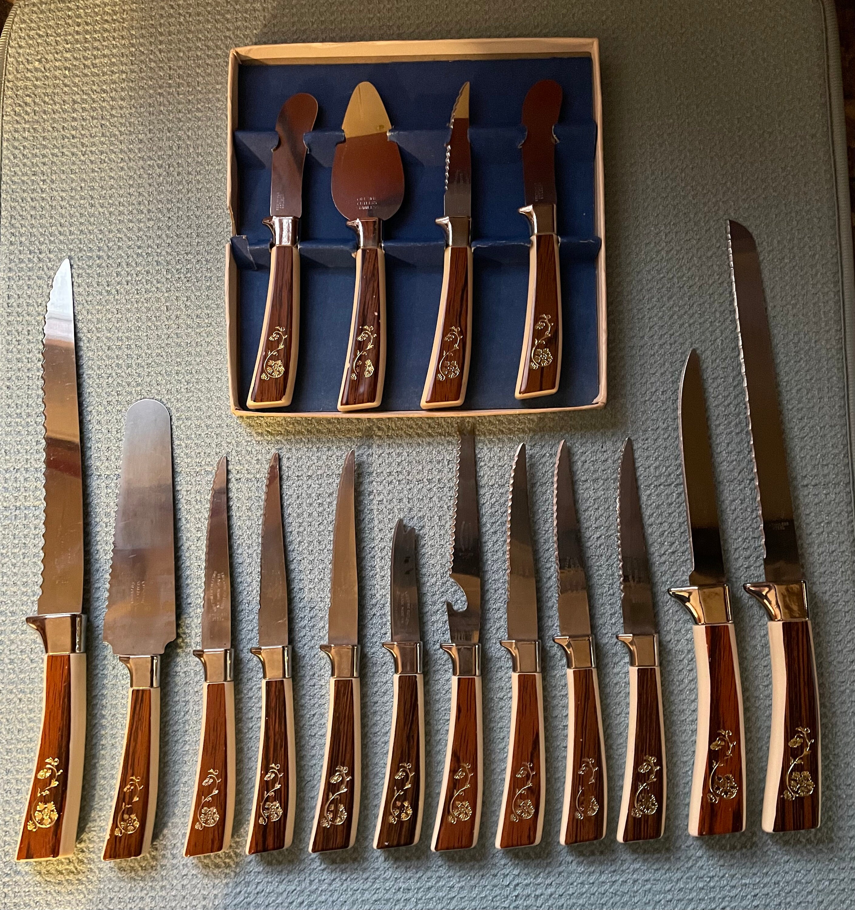 6-Piece Chicago Cutlery 103S Steak Knives with Original Wood Block