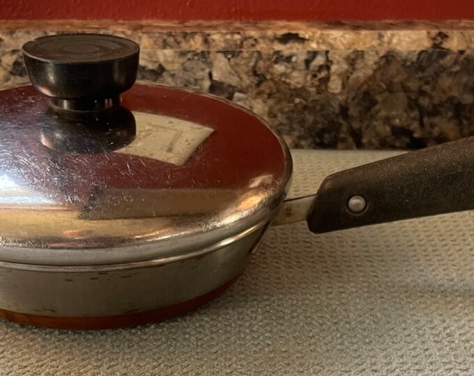 Revere Ware Stainless Steel Copper Clad Small Frypan Etsy
