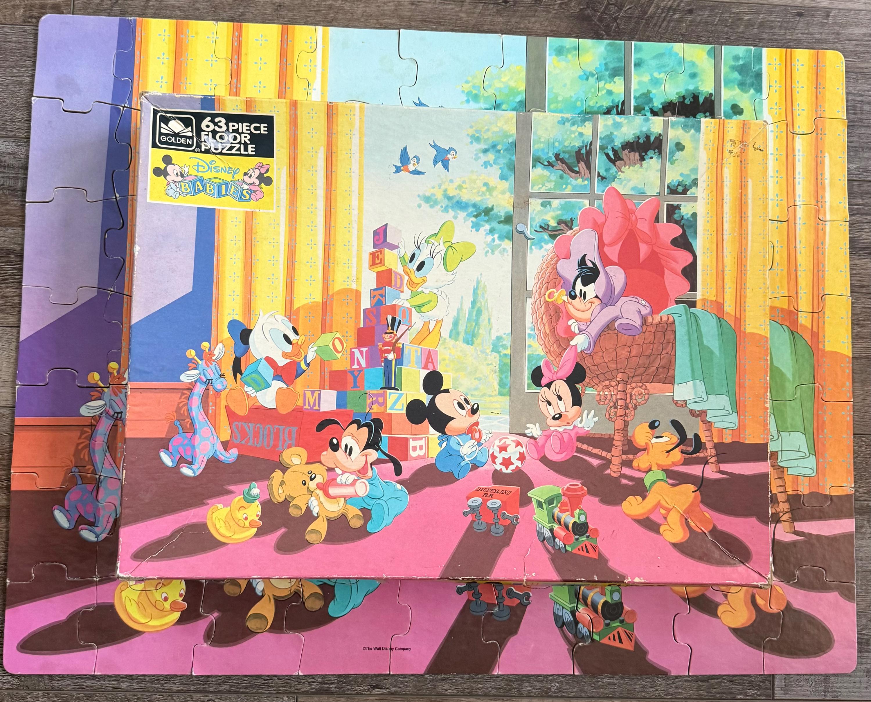Vintage Disney Babies 63 Piece Floor Puzzle - Etsy