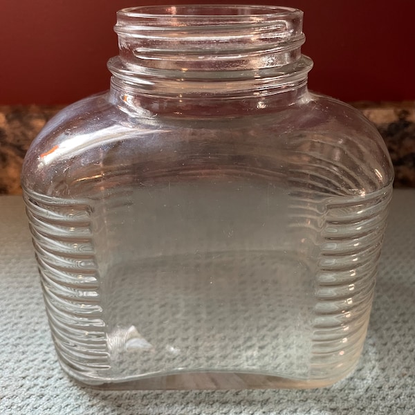 Vintage Hazel Atlas Ribbed Jar 5427