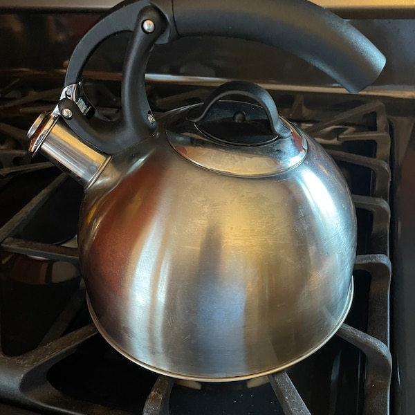 Vintage Stainless Steel Teapot Etsy