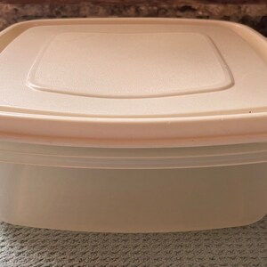 Vintage Rubbermaid Servin Saver Sheer With Almond Lid Square