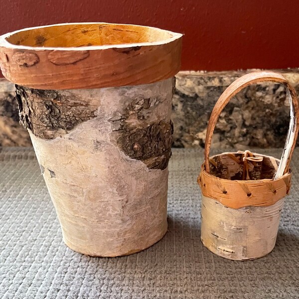 Birch Basket Etsy