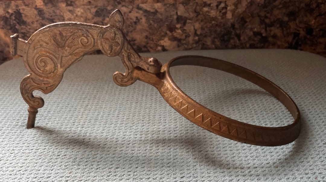 Vintage Embossed Metal Kerosene Lamp Holder or Hanging Plant Holder Etsy