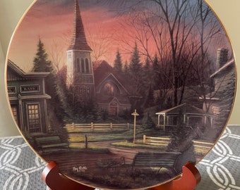 Vintage Terry Redlin Sunday Morning Collector Plate