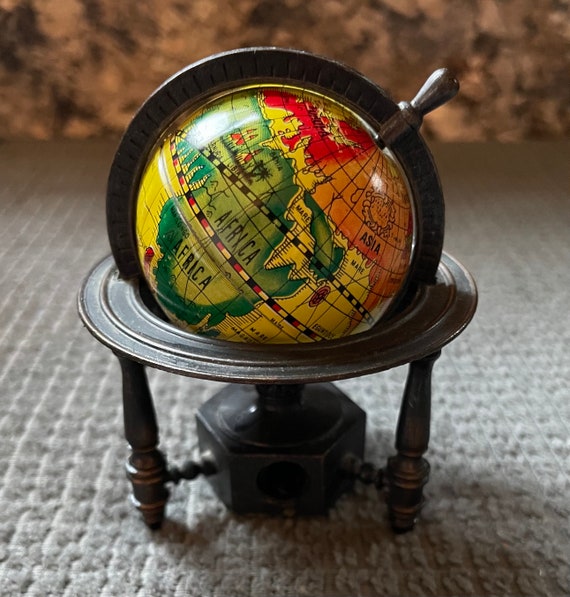 Vintage Mini Globe Pencil Sharpener Etsy