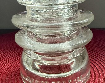 Hemingray 56 Brookfield New York Glass Insulator Aqua No. 8, Green, Vintage ...