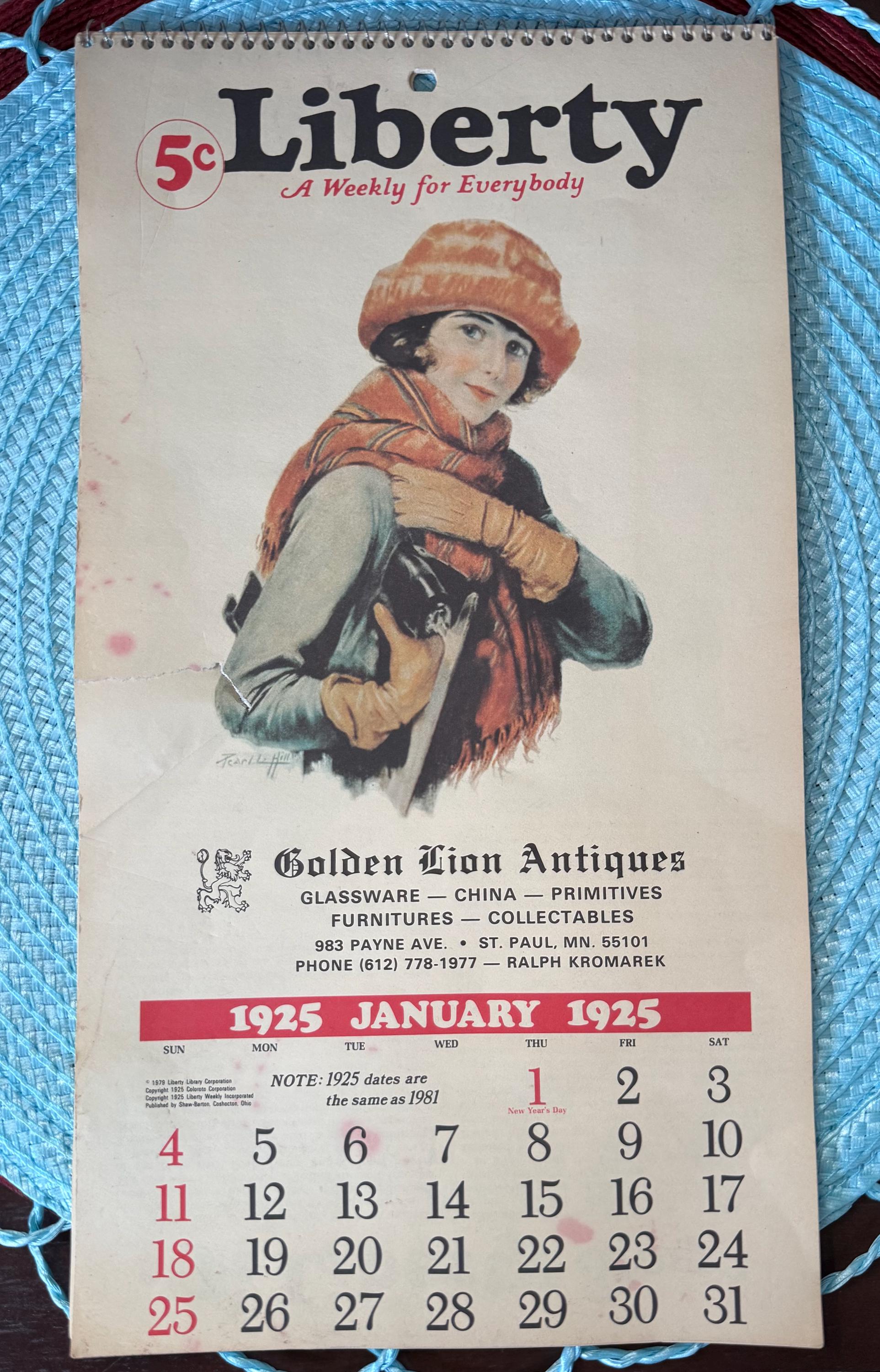 Year 1981 Calendar - Etsy