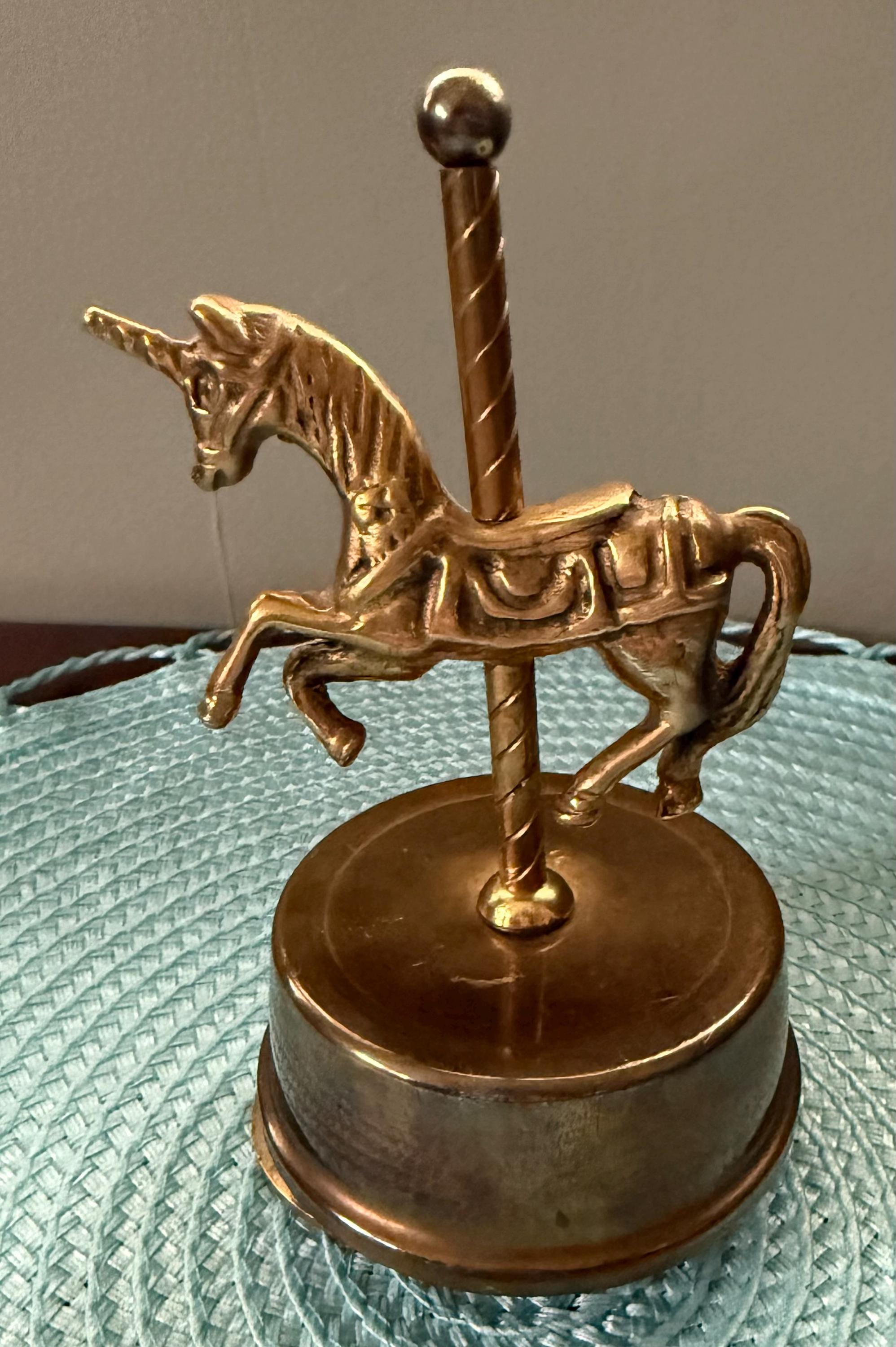 Vintage Unicorn Music Box - Etsy