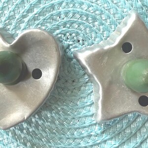 Vintage Heart & Star Cookie Cutters - Set Of 2