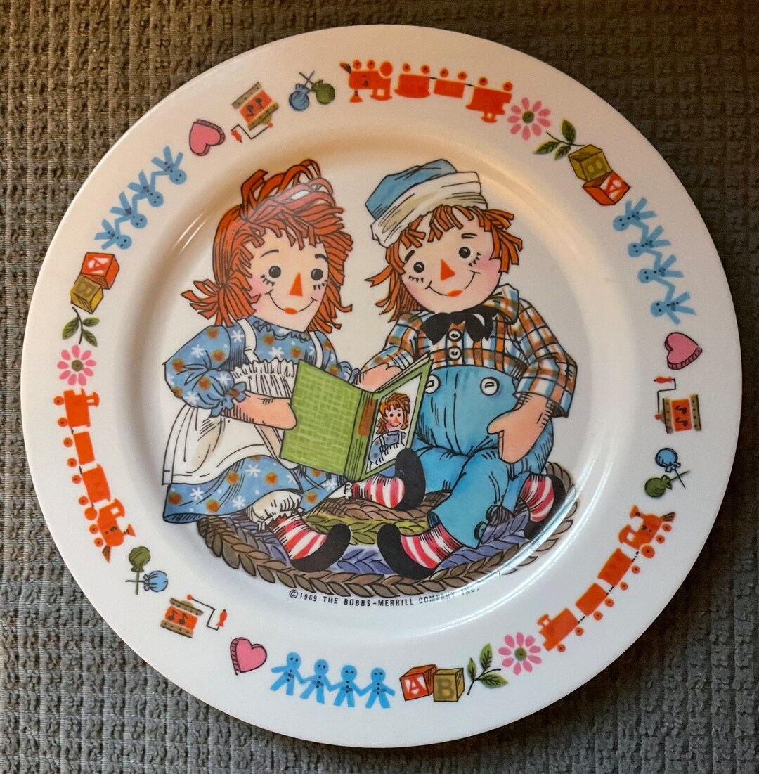 Vintage Raggedy Ann & Andy Melamine