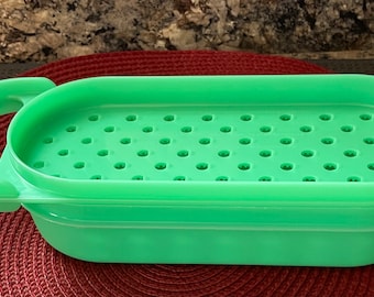 Tupperware Jadeite Green Small Grater 1375