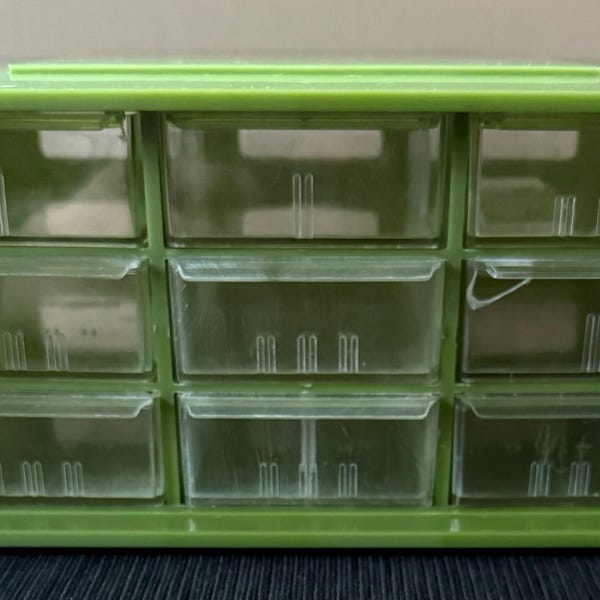 Vintage 9 Drawer Small Storage Organizer