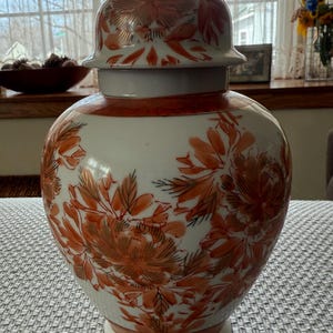 Vintage Porcelain Hand Painted Jar