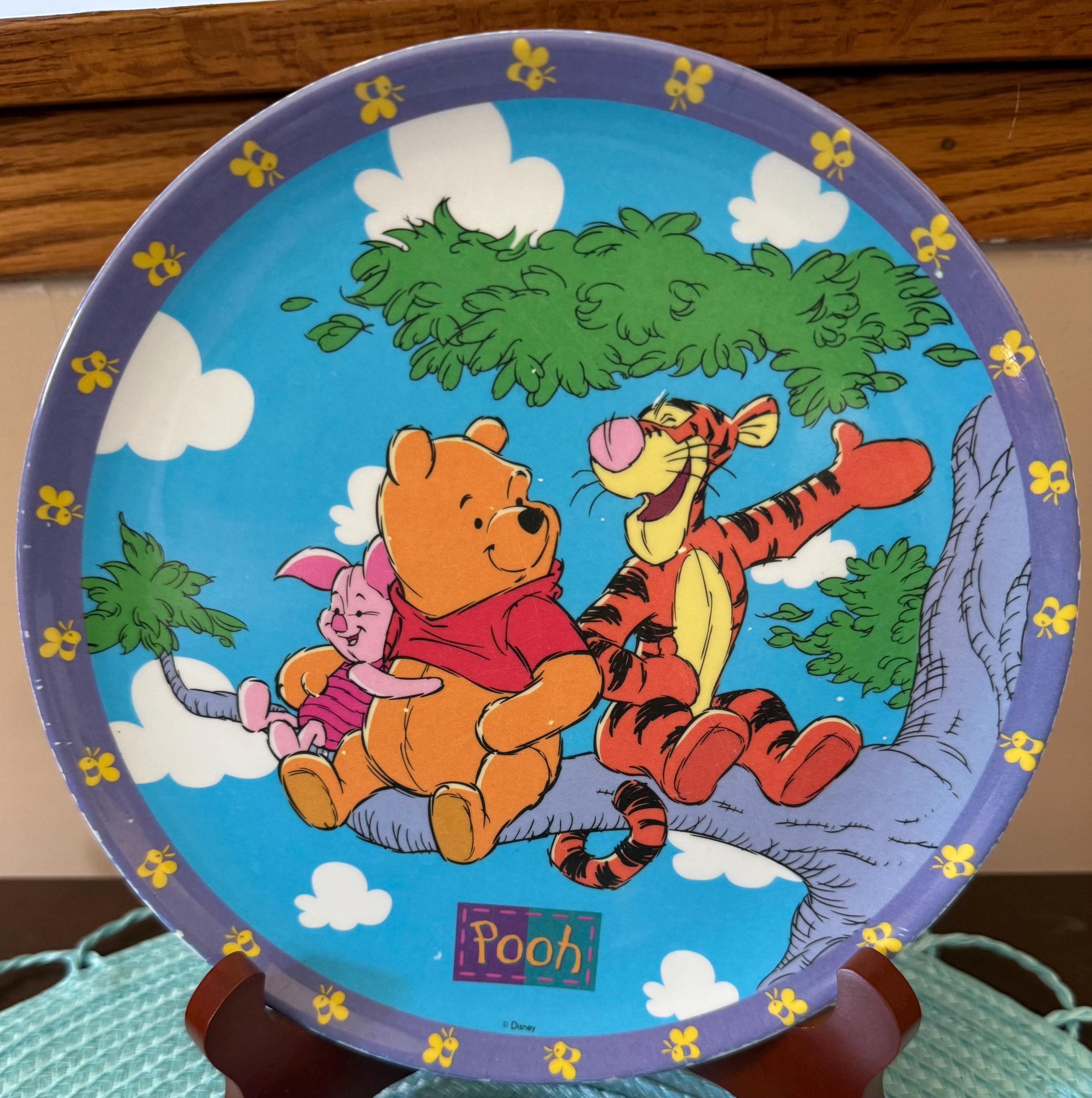THE Winnie the Pooh プレート Winnie the Pooh Melamine Plate - Etsy