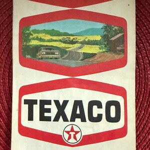 Vintage Texaco Mississippi State Map 1970
