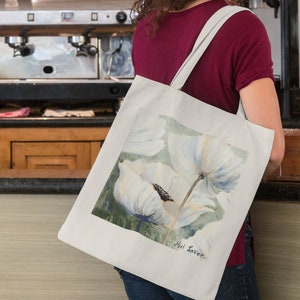 Tote Bag, Aesthetic Tote, Canvas Tote Bag, Shoulder Bag, Cotton Tote Bag, Floral Bag, Shopping Bag, Art Tote Bag, Artsy Tote,