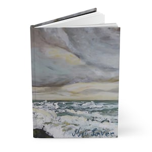 Hardcover Journal, Notebook Journal, Ocean Journal, Lined Journal, Diary Journal Gift, Nature Lover Gift, Sea Gift, Ocean Gift, A5 Journal
