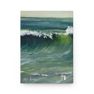 Hardcover Journal, Notebook Journal, Lined Journal, Hardcover Notebook, Sea Gift, Seascape Journal, Diary Journal, A5 Journal, Ocean Journal image 3