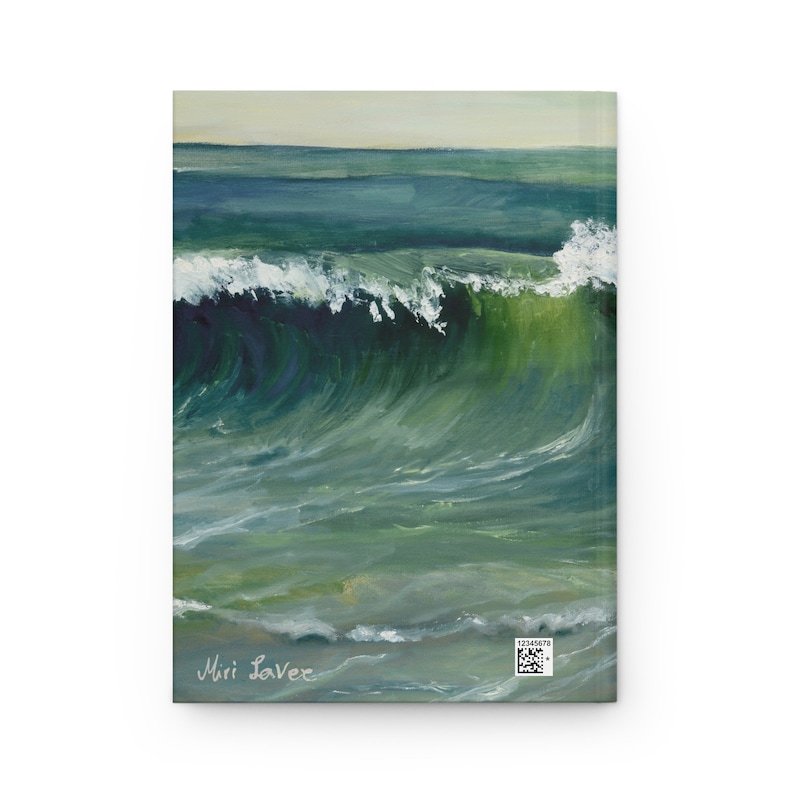 Hardcover Journal, Notebook Journal, Lined Journal, Hardcover Notebook, Sea Gift, Seascape Journal, Diary Journal, A5 Journal, Ocean Journal image 3