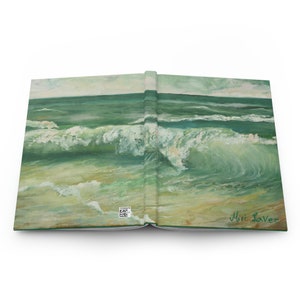 Hardcover Journal, Hardcover Notebook Journal, Lined Journal, Seascape Journal, Ocean Journal, A5 Journal, Sea Gift, Ocean Gournal Gift