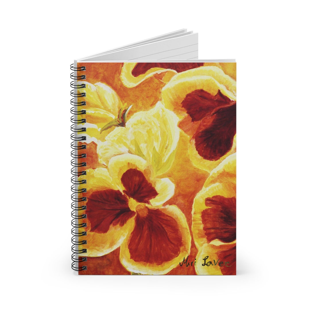 Spiral Notebook, Floral Notebook, Beautiful Notebook, Journal Notebook ...