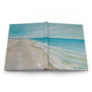 Hardcover Journal, Notebook Journal, Lined Journal, Hardcover Notebook, Sea Gift, Seascape Journal, Diary Journal, Ocean Beach, Coastal