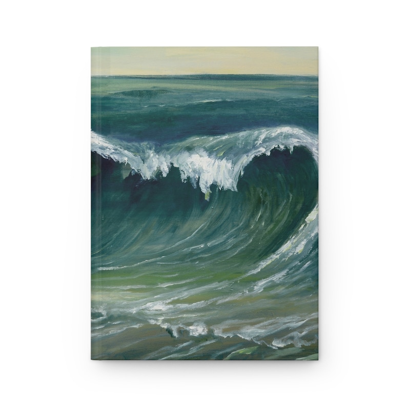 Hardcover Journal, Notebook Journal, Lined Journal, Hardcover Notebook, Sea Gift, Seascape Journal, Diary Journal, A5 Journal, Ocean Journal image 2
