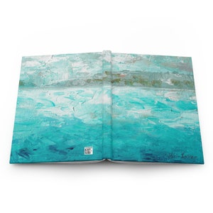 Hardcover Journal, Diary Journal, Abstract Ocean Journal, Sea Gift, Ocean Gift, Lined Journal, Notebook Gift, Hardcover Notebook Journal