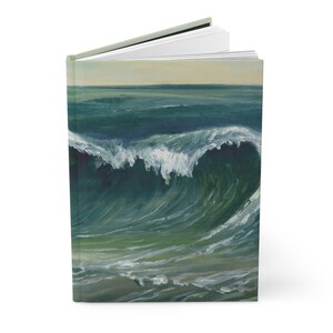 Hardcover Journal, Notebook Journal, Lined Journal, Hardcover Notebook, Sea Gift, Seascape Journal, Diary Journal, A5 Journal, Ocean Journal image 4