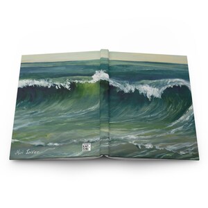 Hardcover Journal, Notebook Journal, Lined Journal, Hardcover Notebook, Sea Gift, Seascape Journal, Diary Journal, A5 Journal, Ocean Journal image 1