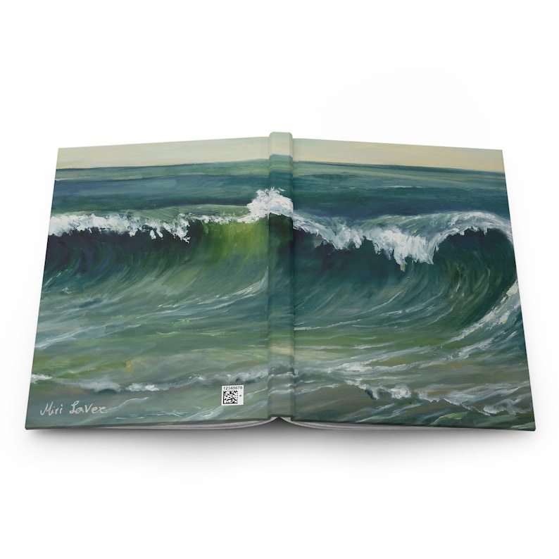 Hardcover Journal, Notebook Journal, Lined Journal, Hardcover Notebook, Sea Gift, Seascape Journal, Diary Journal, A5 Journal, Ocean Journal image 1