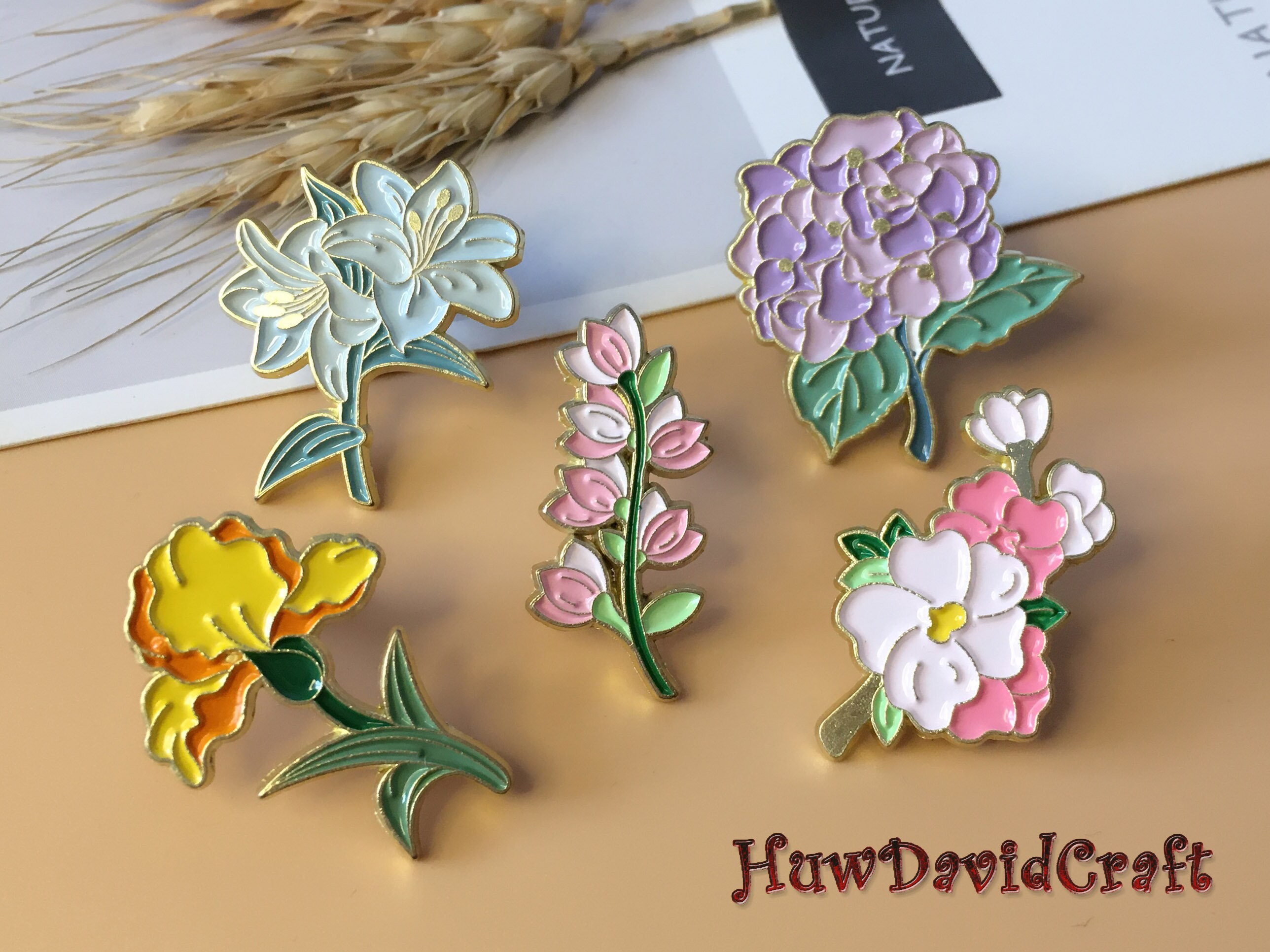 Cute & Fashion Flower Bag Charms Bag Accessories Flower Pins For