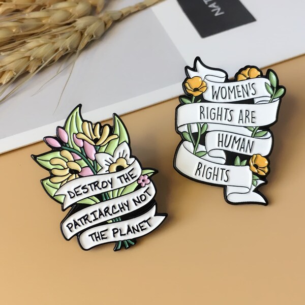 Feminist Enamel Pin - Etsy