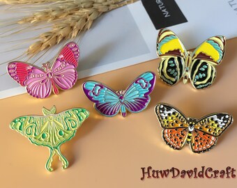 Colourful Butterfly enamel pin hard enamel pin cute enamel pins lapel pin enamel pin set for backpacks jeans birthday gift for her him